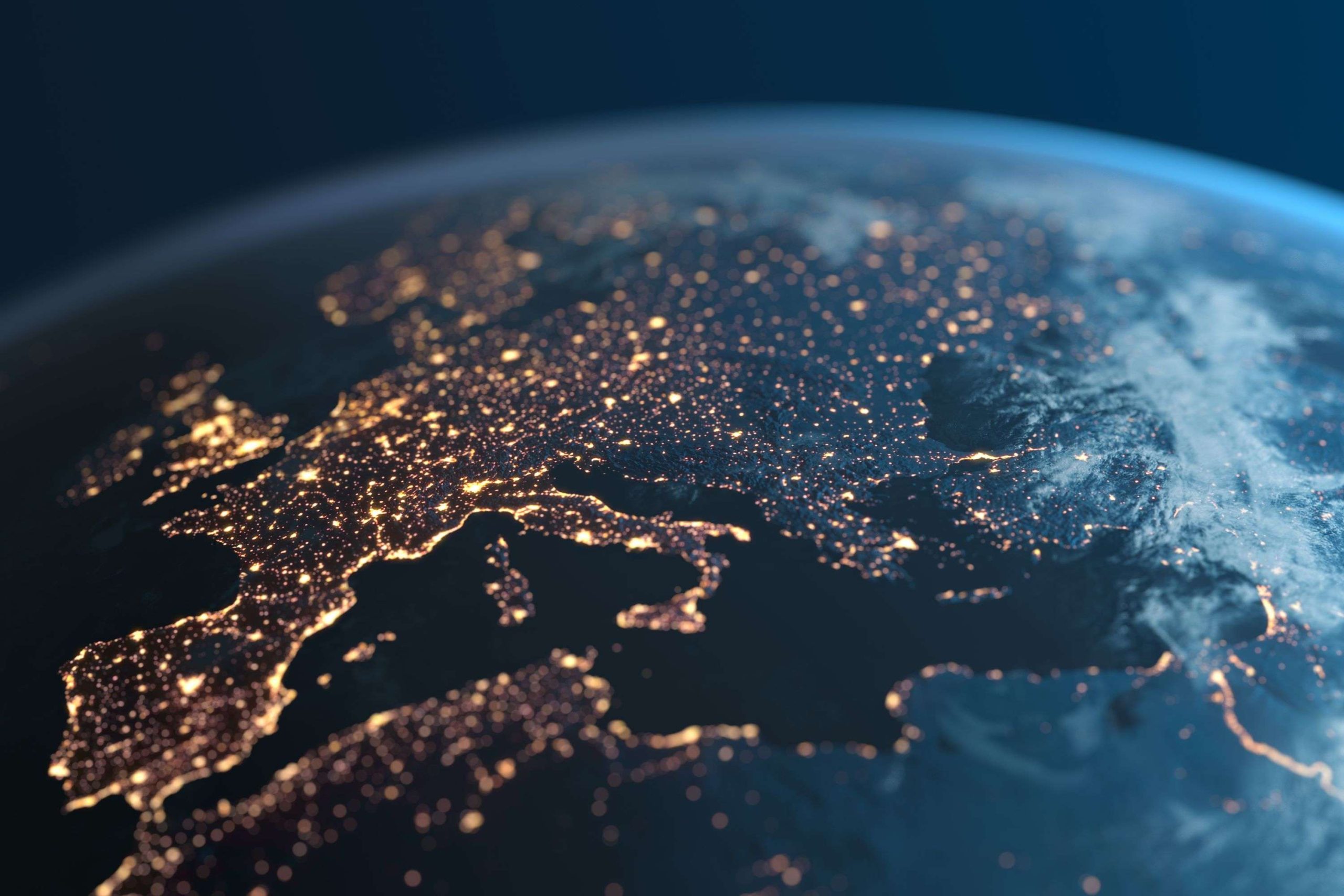 Europa widziana z kosmosu