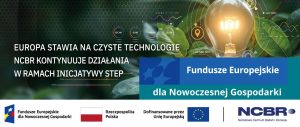 Europa stawia na czyste technologie, NCBR kontunuuje działania w ramach inicjatywy STEP, w tle zapalona żarówka wśród liści